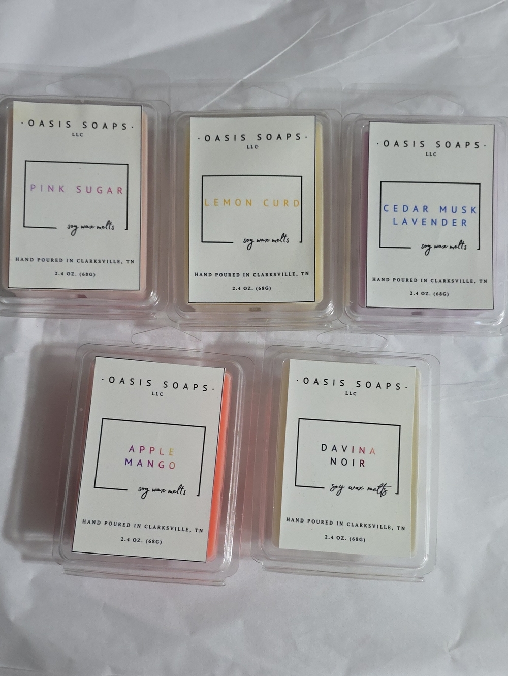 5 Handmade Soy Waxmelts